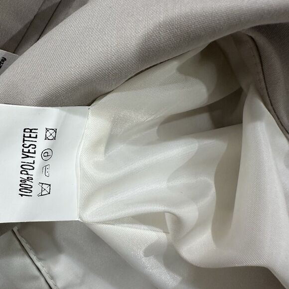 MM 1980 wang. t Blazer Jacket Men 40 Beige 1 Button Modern Streetwear Cashback - Picture 7 of 9